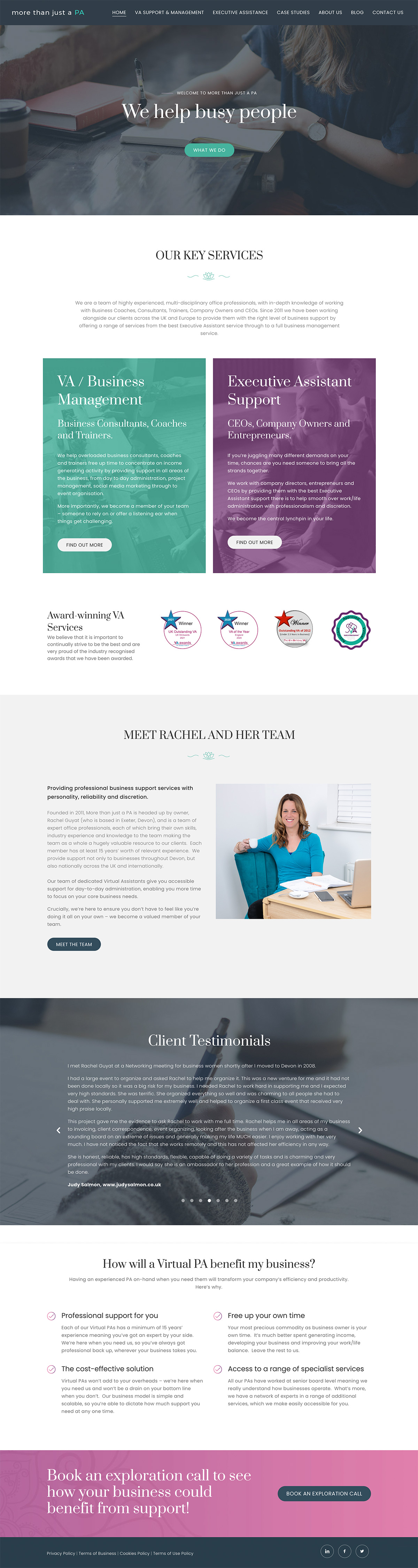 More than just a p.a Homepage