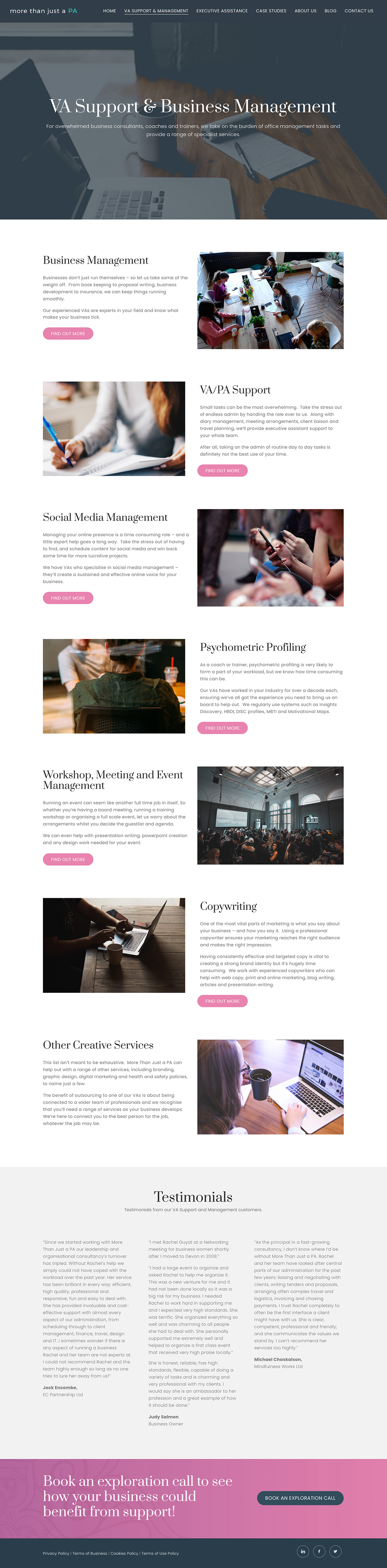 More than just a p.a PA Page