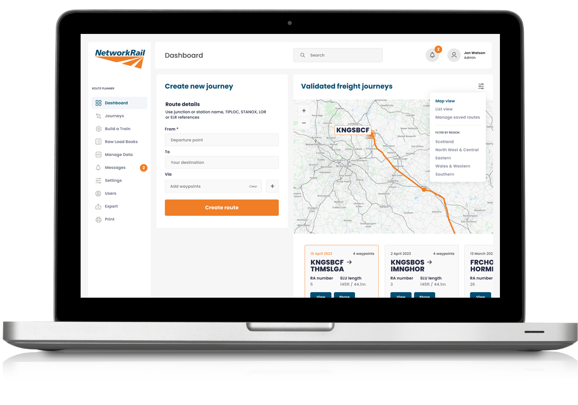Network Rail Dashboard