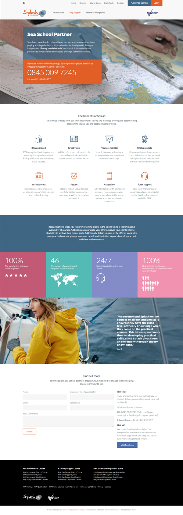 Splash Website Design Layout
